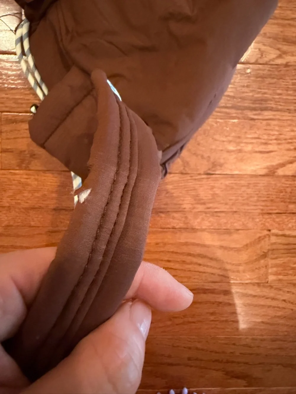 Brown Drawstring Mini Backpack - Picture 4 of 4